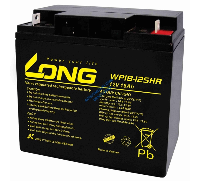 Bình ắc quy LONG WP18-12SHR 12V 18Ah (F3-M5)