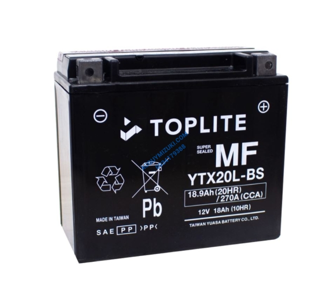 Bình ắc quy TOPLITE YTX20L-BS 12V 18AH CCA 270A