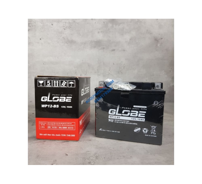 Bình ắc quy xe máy GLOBE WP12-BS 12V 10AH